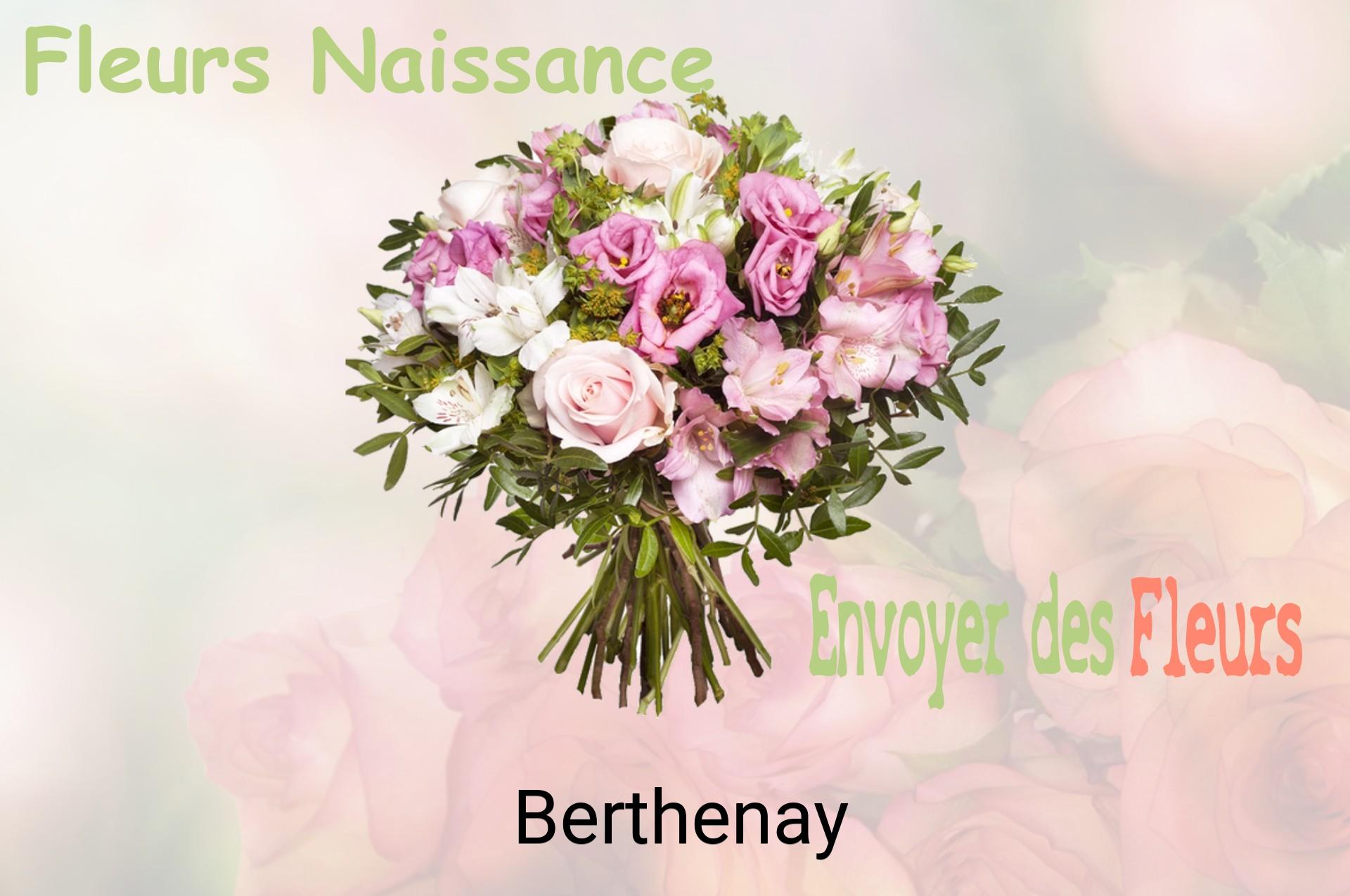 Bouquet de fleurs de naissance livré à Berthenay